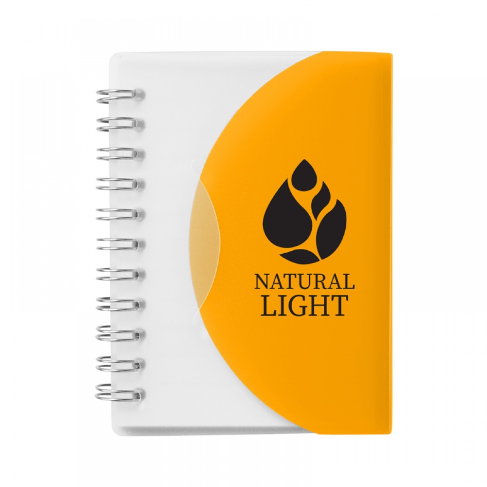 Curve Small Spiral Notebook 3.25" x 4.25" with Logo