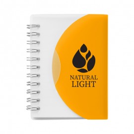 Curve Small Spiral Notebook 3.25" x 4.25" with Logo