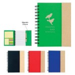 Spiral Notebook With Sticky Notes And Flags with Logo