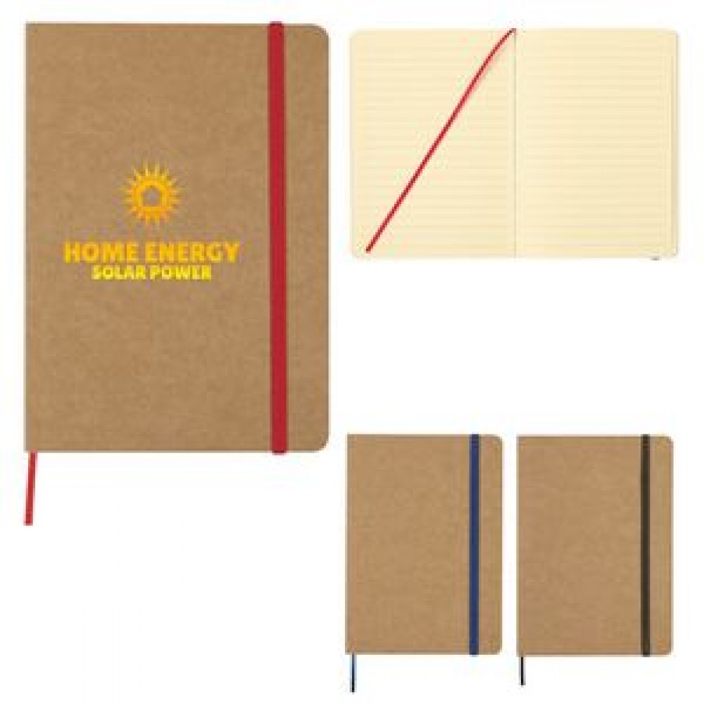 Promotional 5" X 7" Eco-Inspired Strap Notebook