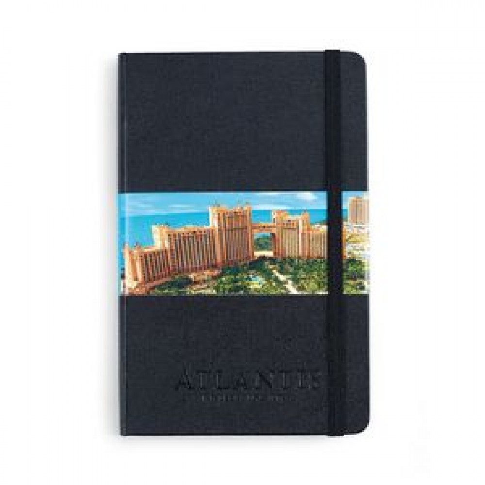 Moleskine Hard Cover Ruled Medium Notebook - Black with Logo