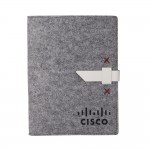 Branded BOXELDER Recycled Felt Padfolio