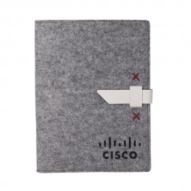 Branded BOXELDER Recycled Felt Padfolio