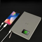 A5 Dairy Notebook with 10000mah Wireless Charge Power bank notebook Branded