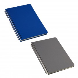 Parley Repreve Recycled Textured Hardcover Spiral Notebook with Logo
