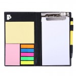 Memo Pad Holder with Sticky Notes Set / 3 in 1 Portable Notebook Sticker With Pen Set Logo Printed