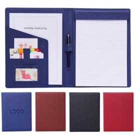Personalized A4 Classic PU Leather Padfolios with Note Pad 9.84"x12.6"  Personalized A4 Classic PU Leather Padfolios with Note Pad 9.84"x12.6"