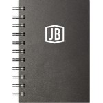 Luxury Cover Series 4 Large JotterPad w/Black Paperboard Back Cover (4"x6") with Logo