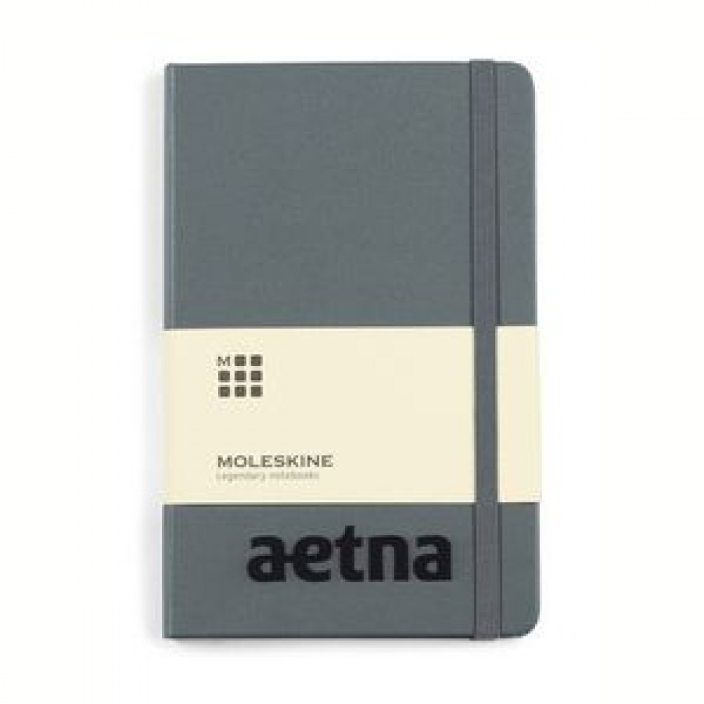 Customized Moleskine Hard Cover Ruled Medium Notebook - Slate Grey