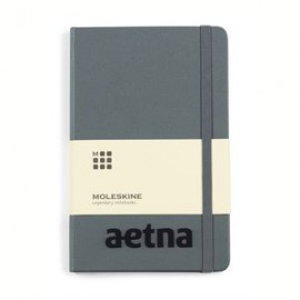 Promotional Moleskine Hard Cover Ruled Medium Notebook - Slate Grey