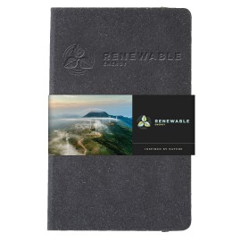 Recycled Leather Journal w/Full Color GraphicWrap (5.5"x8.25) with Logo