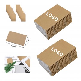 5.5 Inch x 3.5 Inch 32 Sheets 64 Blank Pages Brown Cover Pocket Notebook with Logo  5.5 Inch x 3.5 Inch 32 Sheets 64 Blank Pages Brown Cover Pocket Notebook with Logo