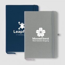 Custom 5.8" x 8.3" Recycled Cotton Notebook - Silkscreen