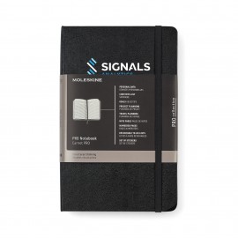 Personalized Moleskine Hard Cover Ruled Large Professional Notebook - Black