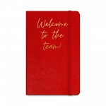 Promotional Moleskine Hard Cover Ruled Large Notebook - Scarlet Red