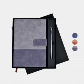 TiTUS Valvetine A5 Business Notebook with Bookmark & PU Buckle with Logo