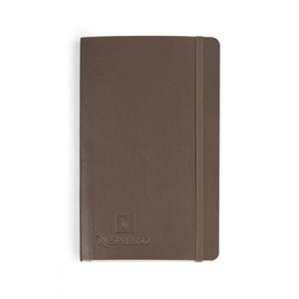 Custom Imprinted Moleskine Soft Cover Ruled Large Notebook - Earth Brown Custom Imprinted Moleskine Soft Cover Ruled Large Notebook - Earth Brown