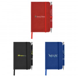 Miller Notebook & Tres-Chic Softy Pen Gift Set - ColorJet with Logo