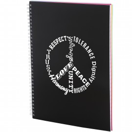 Logo Branded 8.5" x 11" FSC Mix Remark 5-subject Notebook