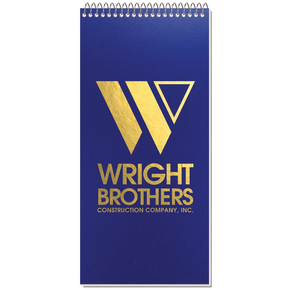 Econo Poly Cover Reporter Notebook (4"x8") with Logo