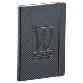 5.5"x 8.5" FSC Mix Ambassador Carbon Fiber Journa with Logo