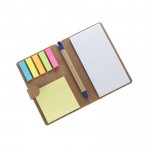 Customized Eco-Friendly Notepad with Flag & Sticky Notes, Ballpoint Pen Complete Set 4" x 6" (3.94 " x 5.9 ")