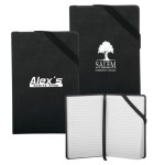 3.5 x 5.5 Hardcover Journals Notebooks w/ Matching Corner Stretch Band with Logo