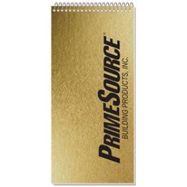 Metallic Reporter Notebook (4"x8") with Logo