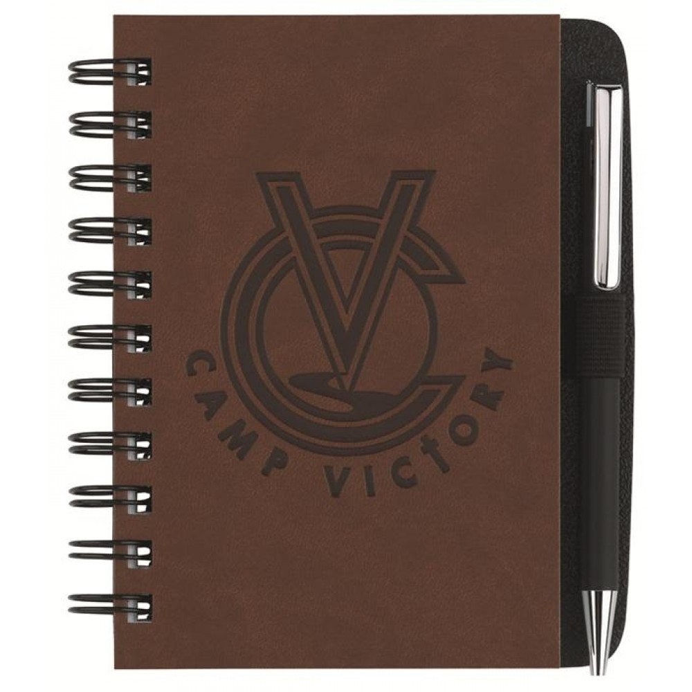 Customized Executive Journals w/50 Sheets & Pen (4"x6")