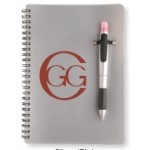 Silver Pen Highlighter Notebook Combo Branded