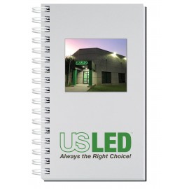Logo Branded Shadowbox Smooth Paperboard Journal w/100 Sheets (5"x8")  Logo Branded Shadowbox Smooth Paperboard Journal w/100 Sheets (5"x8")