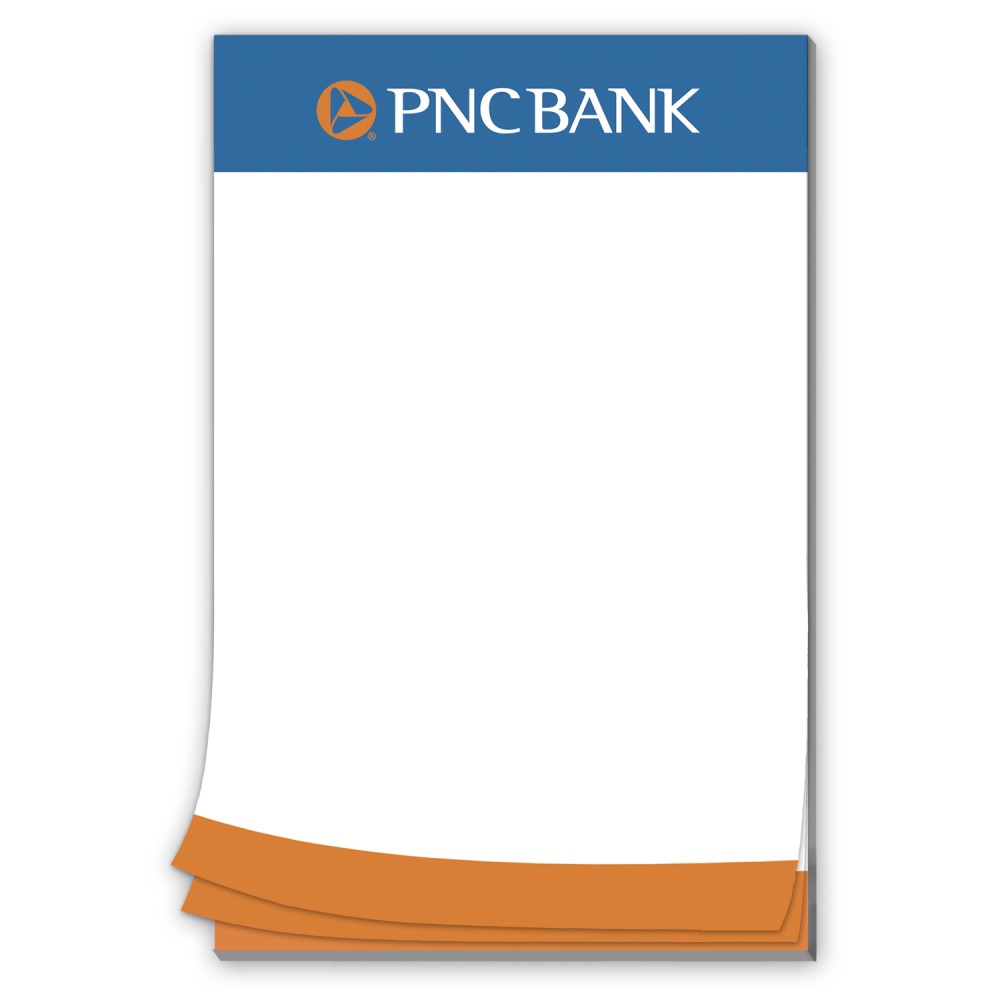 Branded 25 Page 5-1/2 x 8-1/2 Paper Note Pad w/ magnet Branded 25 Page 5-1/2 x 8-1/2 Paper Note Pad w/ magnet