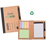 Promotional Recycled Solar Calculator with Pen, Notepad and Flags
