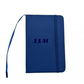 A6 Hard Cover Notebook 80 Sheets With Elastic Band Closure Rush Service with Logo