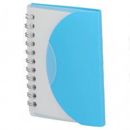 3.4" x 4.5" FSC Recycled Post Spiral Notebook with Logo  3.4" x 4.5" FSC Recycled Post Spiral Notebook with Logo