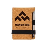 Promotional Cork Mini Notepad with Pen
