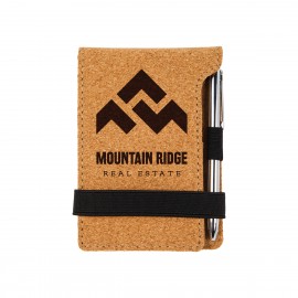 Promotional Cork Mini Notepad with Pen