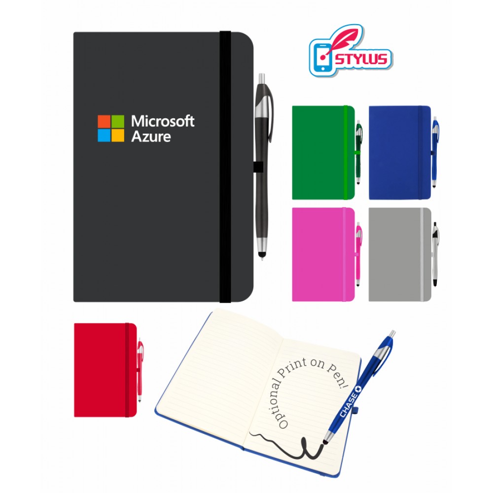 Union Printed - Royal - Eco Journal with Stylus Pen - Full Color Print with Logo