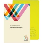Washable Kraft Journal w/Full-Color Tip-In Page (5.5"x8.25") with Logo