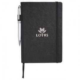5.5"x 8.5" Modena Bound Journal with Logo  5.5"x 8.5" Modena Bound Journal with Logo