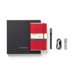Branded Moleskine Smart Writing Set Ellipse - Dotted Paper - Scarlet Red