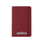 Moleskine Leather Ruled Large Notebook - Bordeaux Red Logo Printed