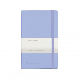 Moleskine Hard Cover Ruled Large Notebook - Hydrangea Blue Custom Imprinted
