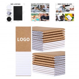 64 Pages 32 Sheets 2.8" x 4.6" Mini Lined Notebooks Small Wallet Notebook Tiny Purse Journal with Logo  64 Pages 32 Sheets 2.8" x 4.6" Mini Lined Notebooks Small Wallet Notebook Tiny Purse Journal with Logo