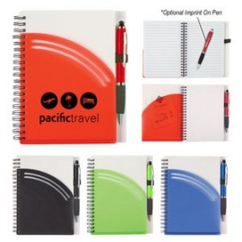 Customized Rainbow Spiral Notebook With Pen