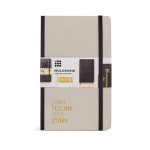 Custom Imprinted Moleskine Time Collection Ruled Notebook - Black