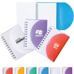 Small Spiral Curve Notebook with Logo