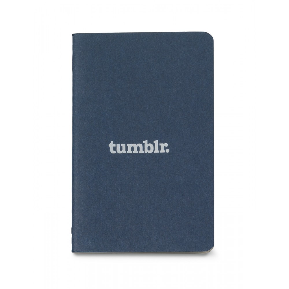 Logo Branded Moleskine Cahier Ruled Pocket Journal - Sapphire