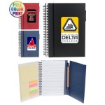 Personalized Eco Spiral Notebook W/Sticky Notes and Flags & Pen - Full Color