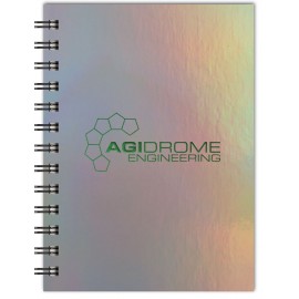 Holographic Rainbow Journals NotePad (5"x7") with Logo